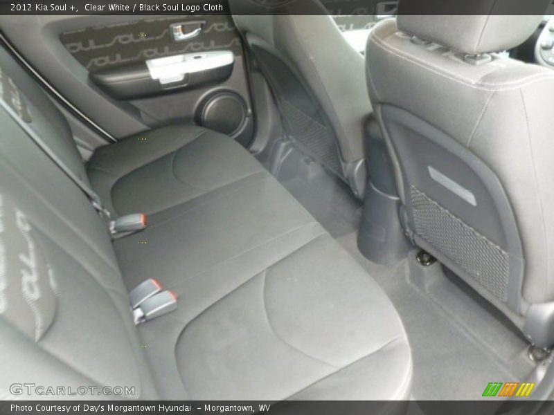 Clear White / Black Soul Logo Cloth 2012 Kia Soul +