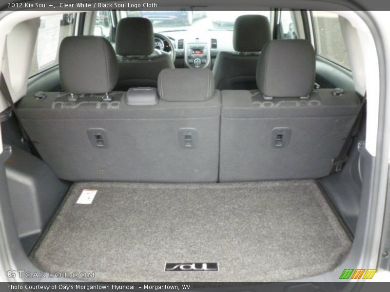 Clear White / Black Soul Logo Cloth 2012 Kia Soul +