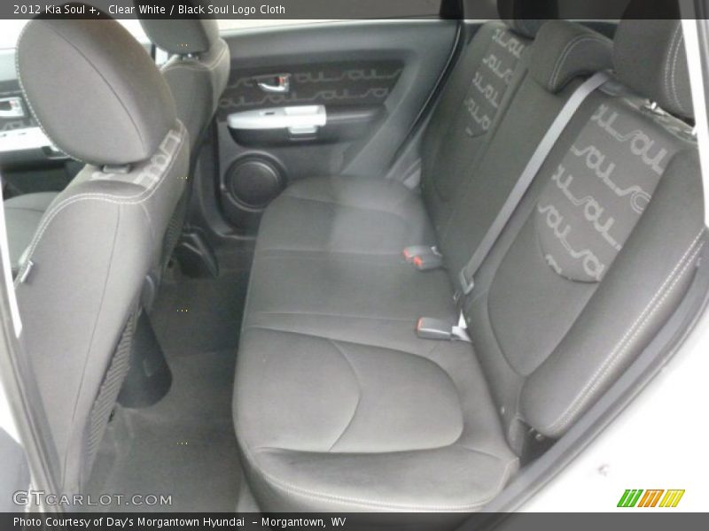 Clear White / Black Soul Logo Cloth 2012 Kia Soul +