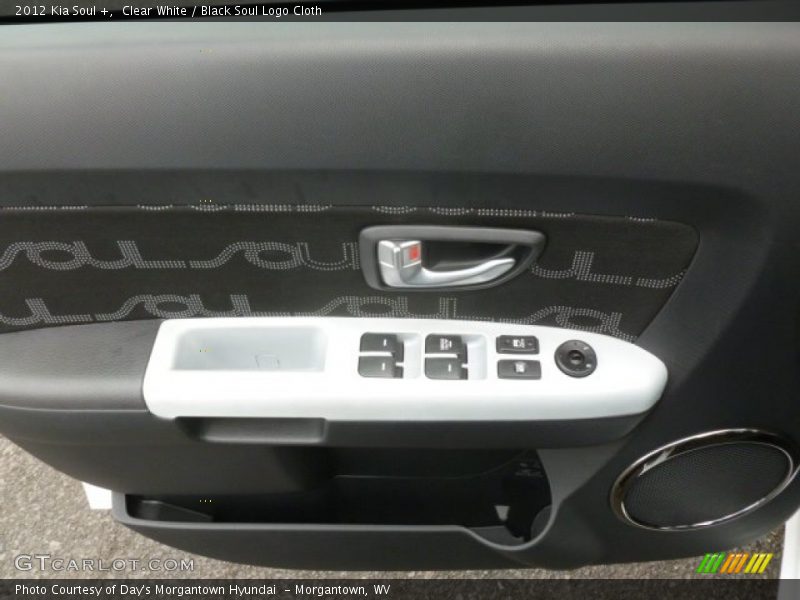 Clear White / Black Soul Logo Cloth 2012 Kia Soul +