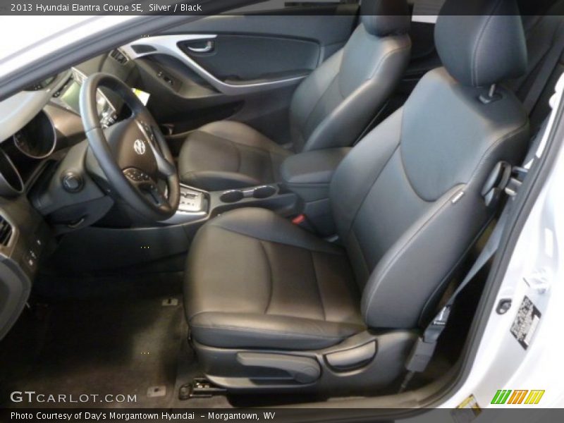 Silver / Black 2013 Hyundai Elantra Coupe SE