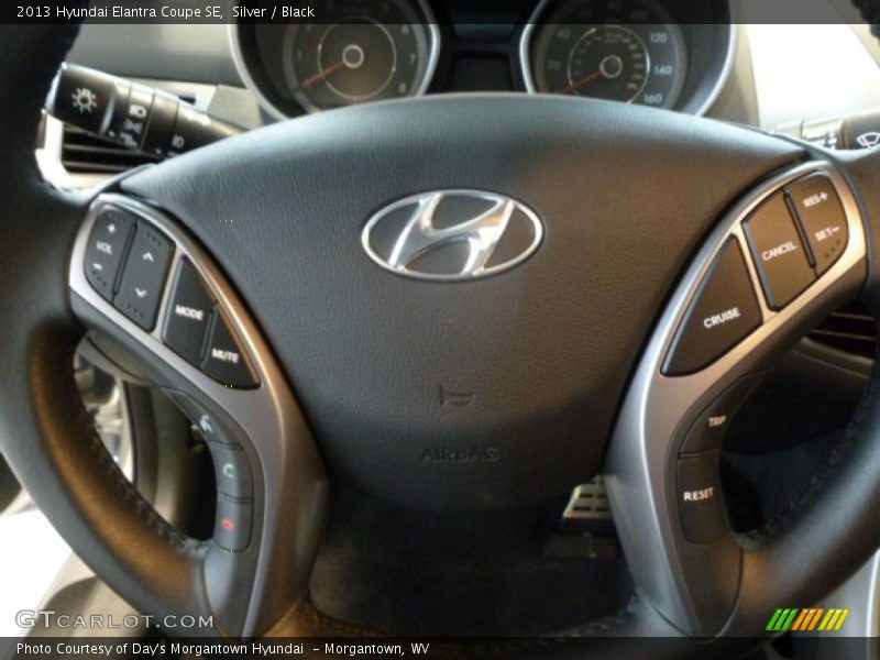 Silver / Black 2013 Hyundai Elantra Coupe SE