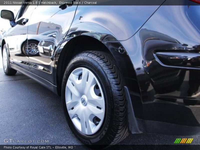 Espresso Black / Charcoal 2011 Nissan Versa 1.8 S Hatchback