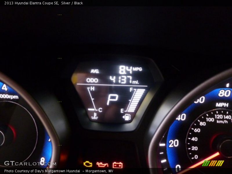 Silver / Black 2013 Hyundai Elantra Coupe SE