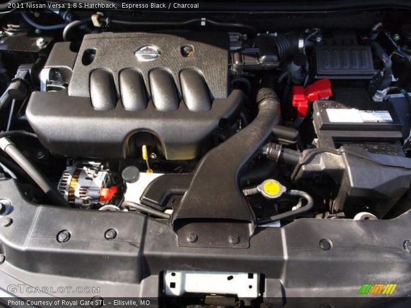 Espresso Black / Charcoal 2011 Nissan Versa 1.8 S Hatchback