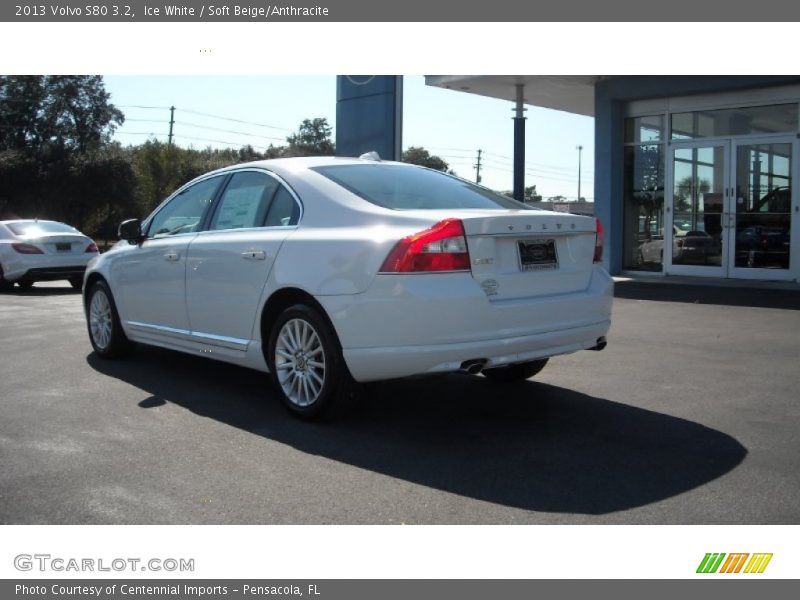 Ice White / Soft Beige/Anthracite 2013 Volvo S80 3.2