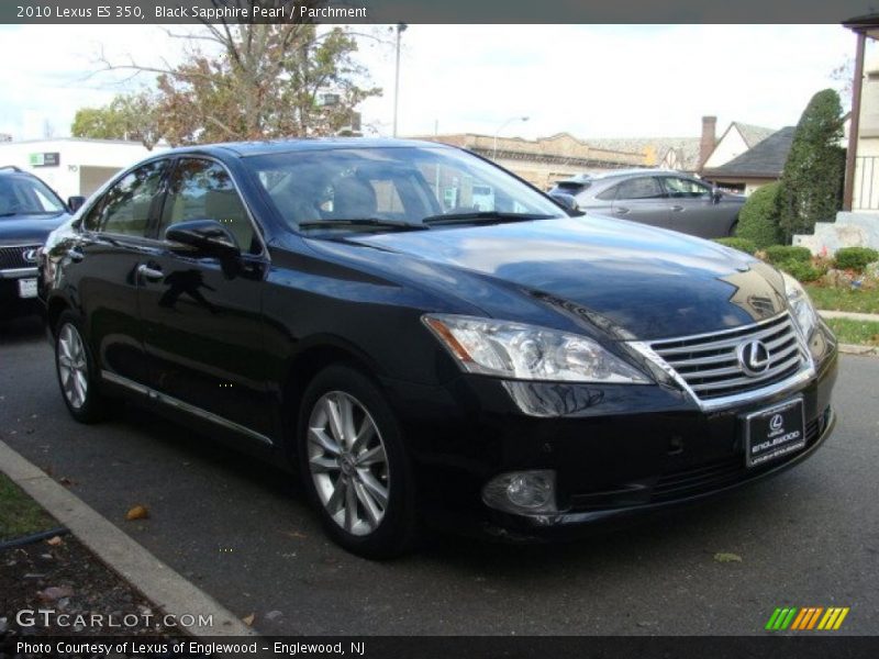 Black Sapphire Pearl / Parchment 2010 Lexus ES 350