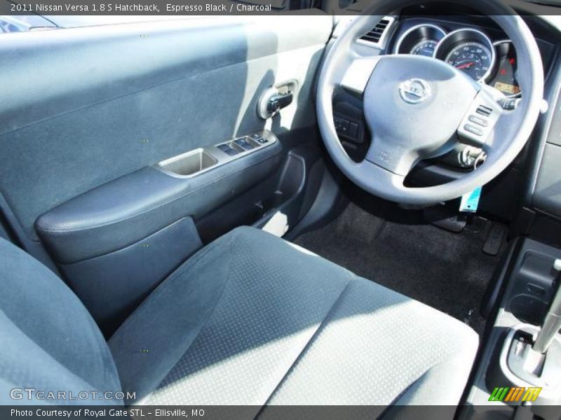 Espresso Black / Charcoal 2011 Nissan Versa 1.8 S Hatchback