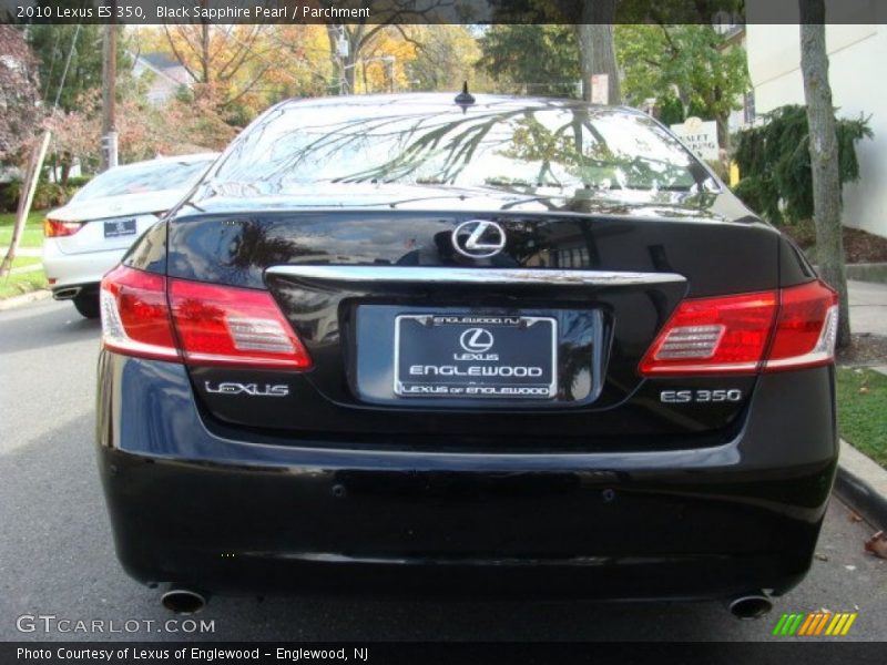 Black Sapphire Pearl / Parchment 2010 Lexus ES 350