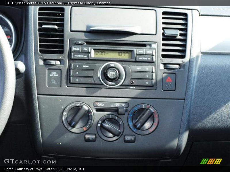 Espresso Black / Charcoal 2011 Nissan Versa 1.8 S Hatchback
