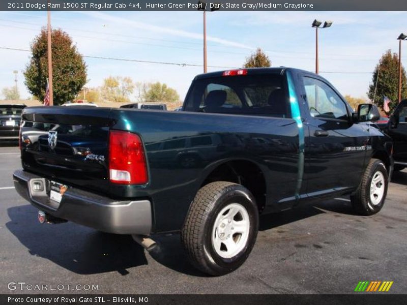 Hunter Green Pearl / Dark Slate Gray/Medium Graystone 2011 Dodge Ram 1500 ST Regular Cab 4x4
