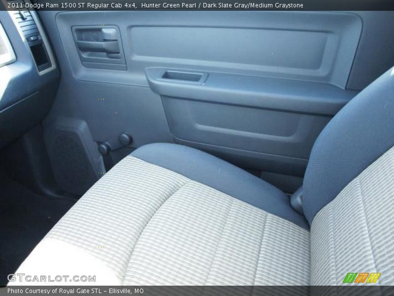 Hunter Green Pearl / Dark Slate Gray/Medium Graystone 2011 Dodge Ram 1500 ST Regular Cab 4x4