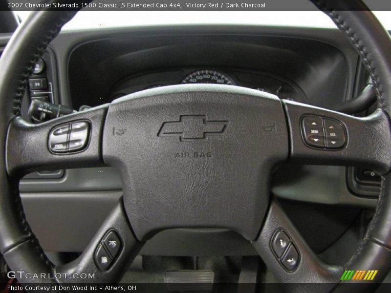 Victory Red / Dark Charcoal 2007 Chevrolet Silverado 1500 Classic LS Extended Cab 4x4