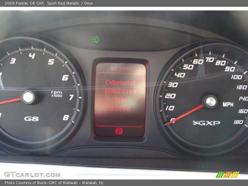 Sport Red Metallic / Onyx 2009 Pontiac G8 GXP