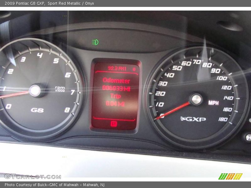 Sport Red Metallic / Onyx 2009 Pontiac G8 GXP