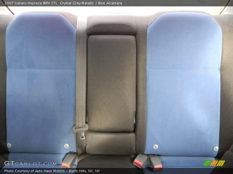 Crystal Gray Metallic / Blue Alcantara 2007 Subaru Impreza WRX STi