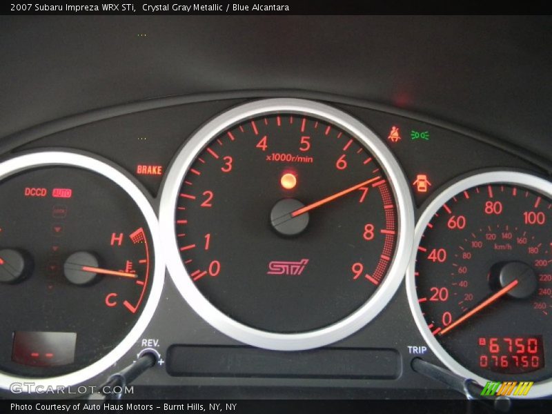  2007 Impreza WRX STi WRX STi Gauges