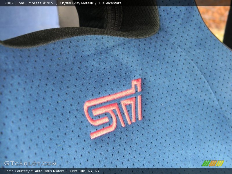 STi seat embroidery - 2007 Subaru Impreza WRX STi