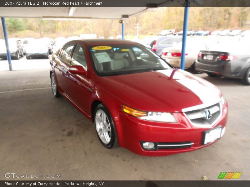 Moroccan Red Pearl / Parchment 2007 Acura TL 3.2