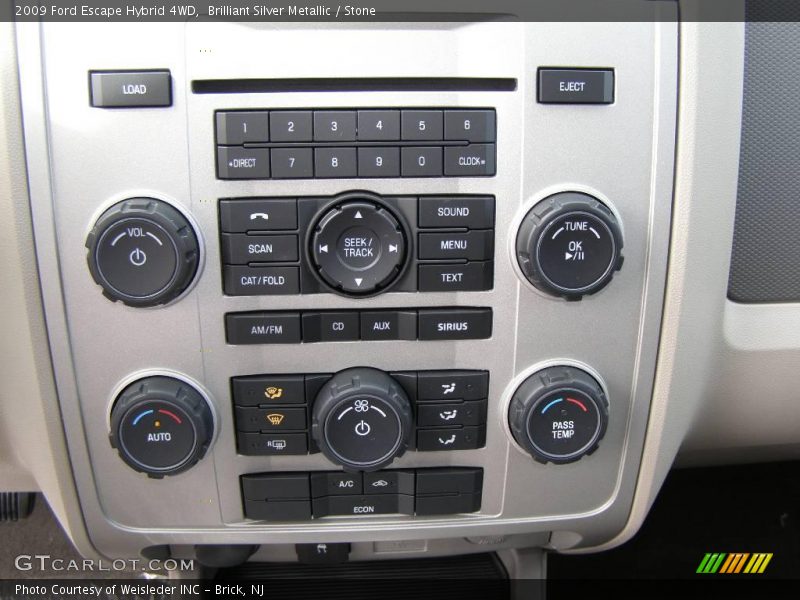 Brilliant Silver Metallic / Stone 2009 Ford Escape Hybrid 4WD