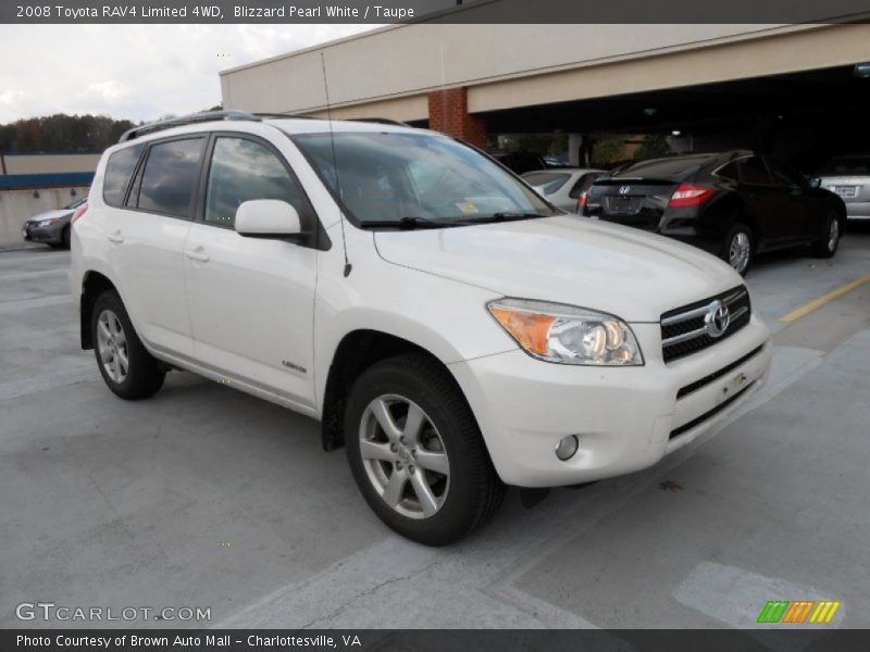 Blizzard Pearl White / Taupe 2008 Toyota RAV4 Limited 4WD