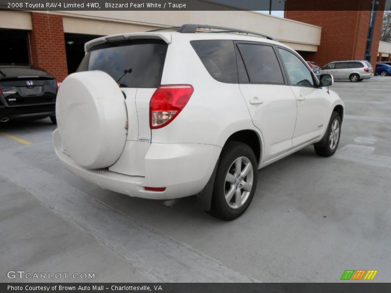 Blizzard Pearl White / Taupe 2008 Toyota RAV4 Limited 4WD