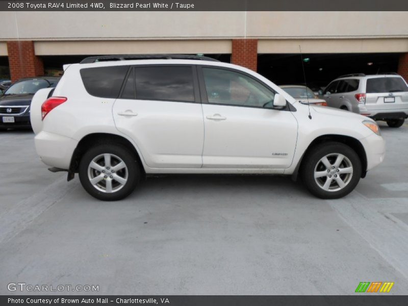Blizzard Pearl White / Taupe 2008 Toyota RAV4 Limited 4WD