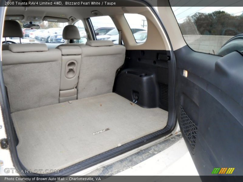 Blizzard Pearl White / Taupe 2008 Toyota RAV4 Limited 4WD