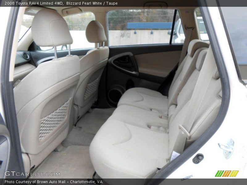 Blizzard Pearl White / Taupe 2008 Toyota RAV4 Limited 4WD