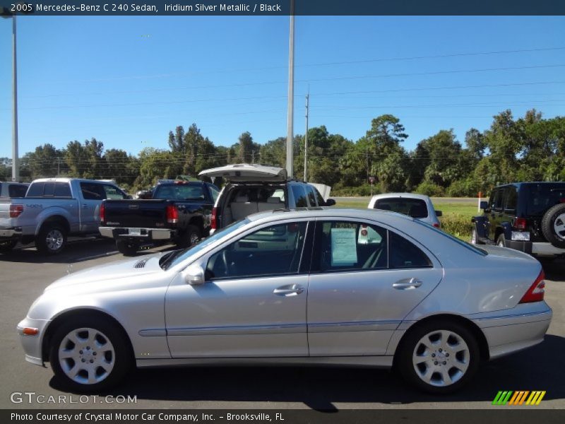 Iridium Silver Metallic / Black 2005 Mercedes-Benz C 240 Sedan