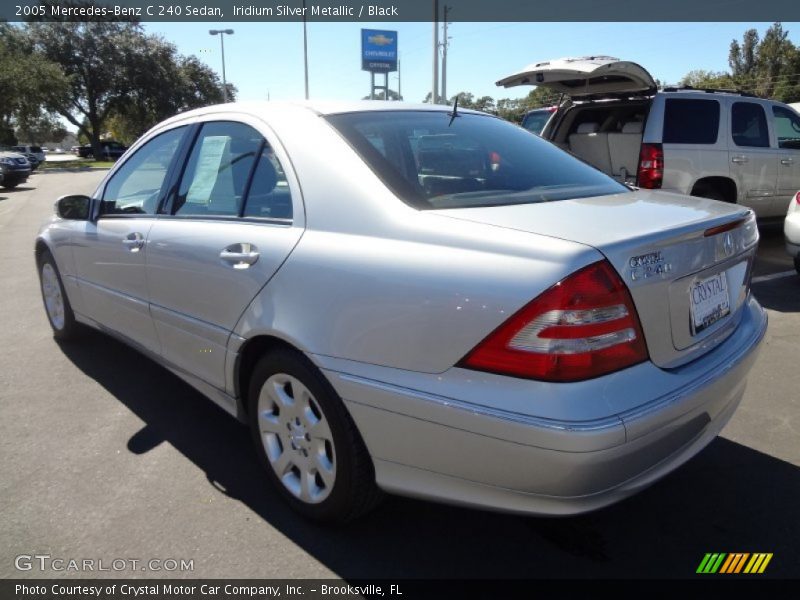 Iridium Silver Metallic / Black 2005 Mercedes-Benz C 240 Sedan