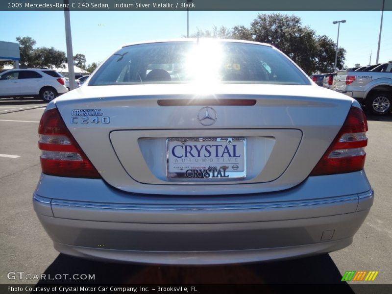 Iridium Silver Metallic / Black 2005 Mercedes-Benz C 240 Sedan