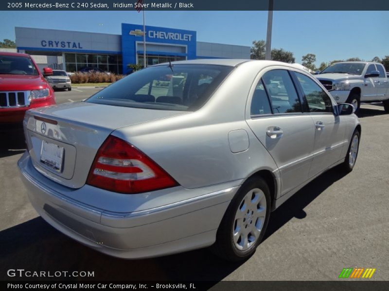 Iridium Silver Metallic / Black 2005 Mercedes-Benz C 240 Sedan