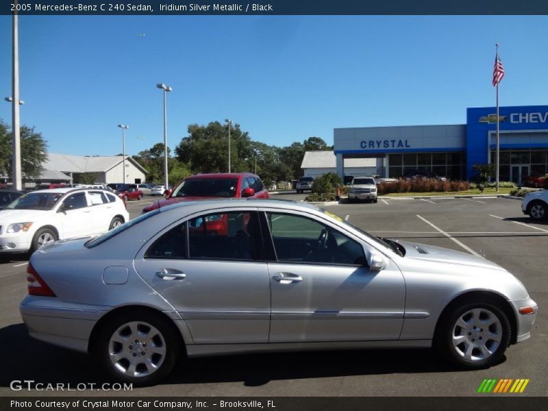 Iridium Silver Metallic / Black 2005 Mercedes-Benz C 240 Sedan