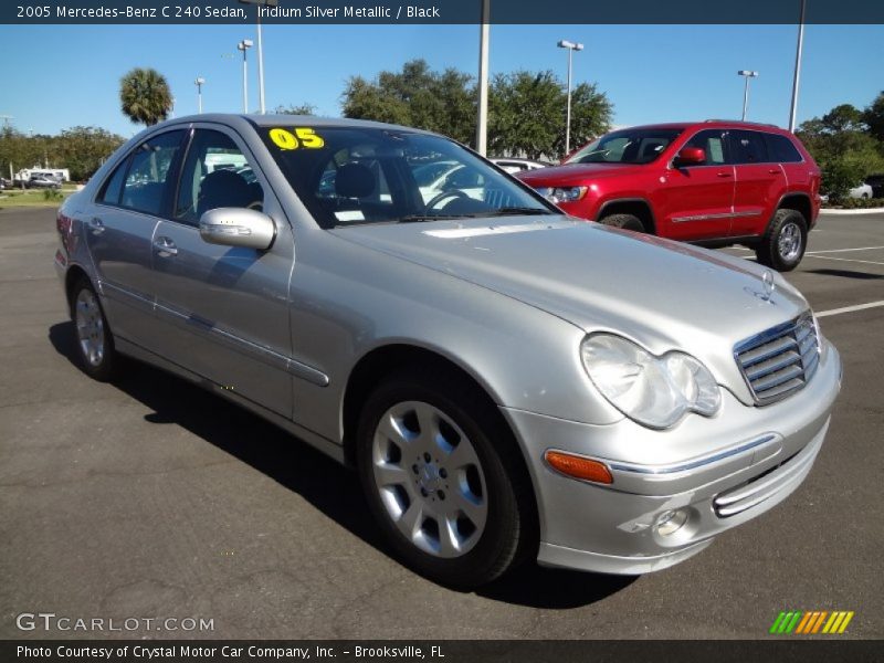 Iridium Silver Metallic / Black 2005 Mercedes-Benz C 240 Sedan