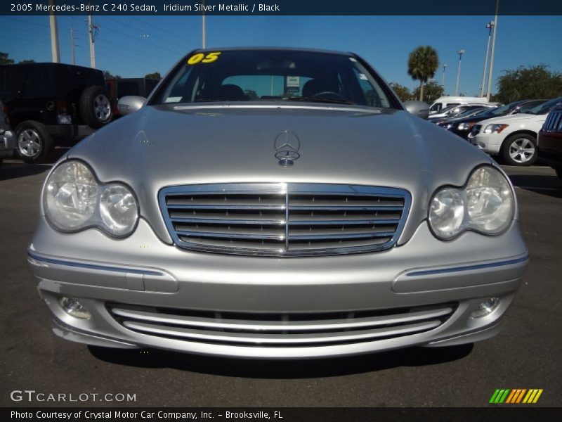 Iridium Silver Metallic / Black 2005 Mercedes-Benz C 240 Sedan