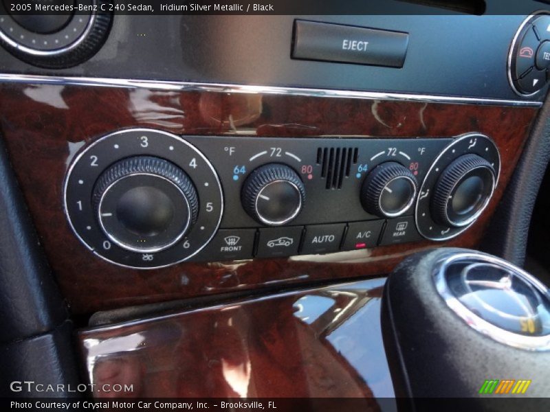 Iridium Silver Metallic / Black 2005 Mercedes-Benz C 240 Sedan