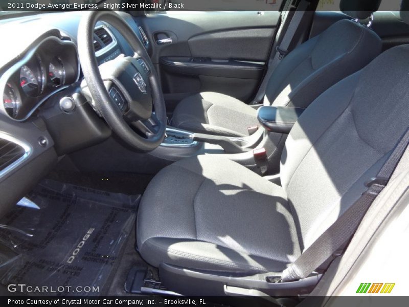 Bright Silver Metallic / Black 2011 Dodge Avenger Express