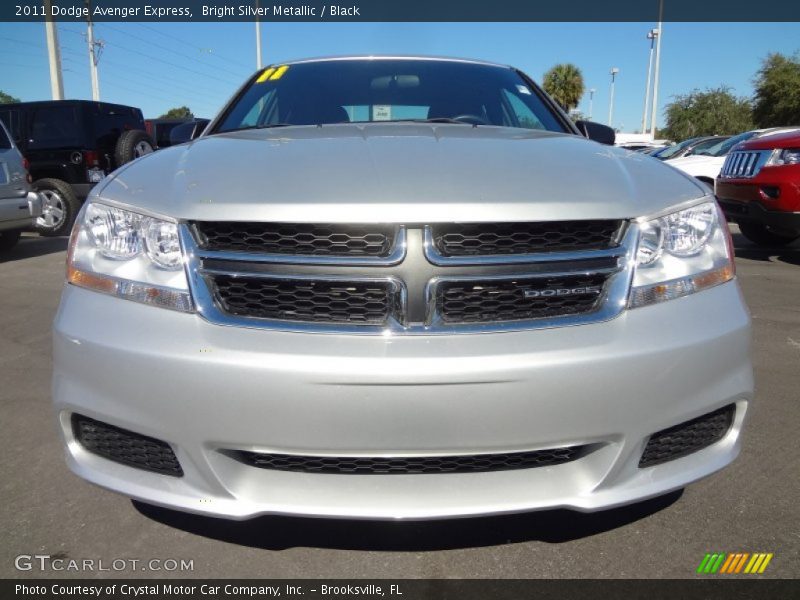 Bright Silver Metallic / Black 2011 Dodge Avenger Express