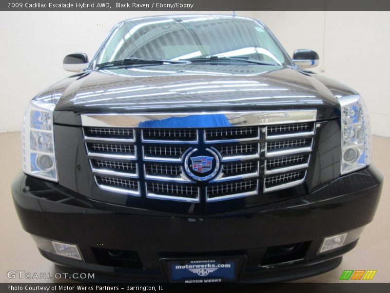 Black Raven / Ebony/Ebony 2009 Cadillac Escalade Hybrid AWD