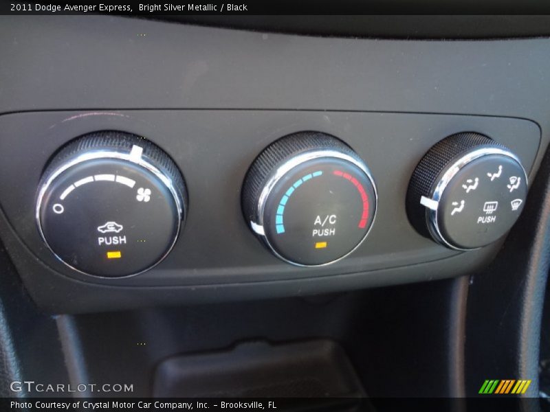 Bright Silver Metallic / Black 2011 Dodge Avenger Express