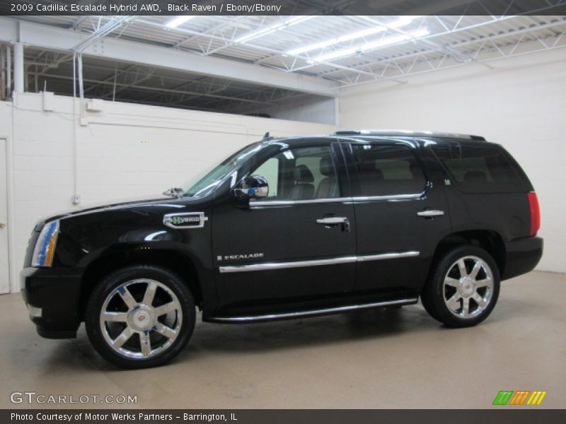 Black Raven / Ebony/Ebony 2009 Cadillac Escalade Hybrid AWD