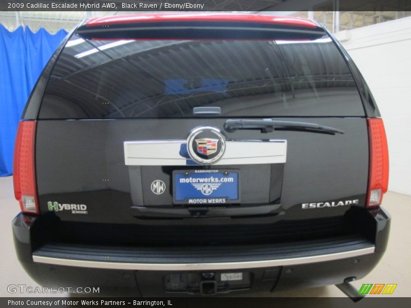 Black Raven / Ebony/Ebony 2009 Cadillac Escalade Hybrid AWD