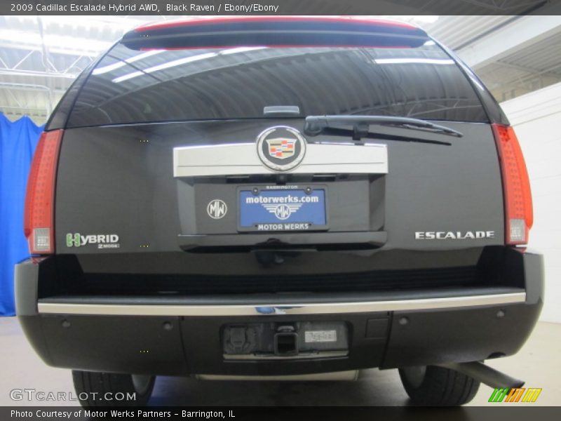 Black Raven / Ebony/Ebony 2009 Cadillac Escalade Hybrid AWD