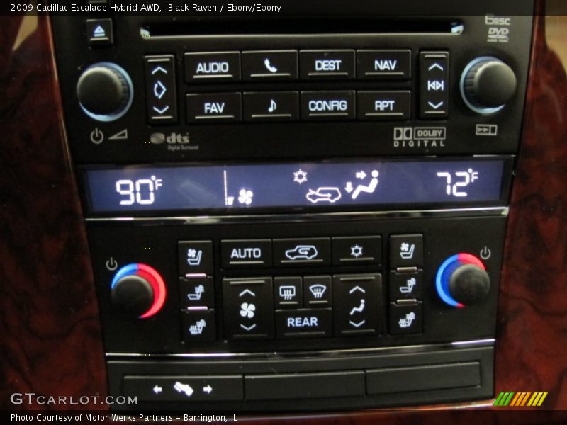Black Raven / Ebony/Ebony 2009 Cadillac Escalade Hybrid AWD