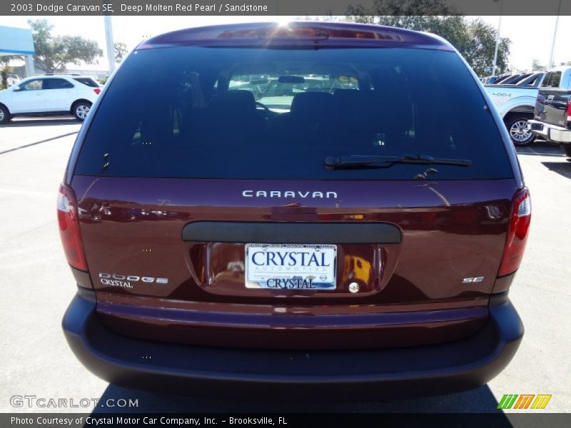 Deep Molten Red Pearl / Sandstone 2003 Dodge Caravan SE