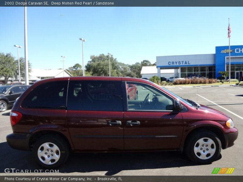 Deep Molten Red Pearl / Sandstone 2003 Dodge Caravan SE