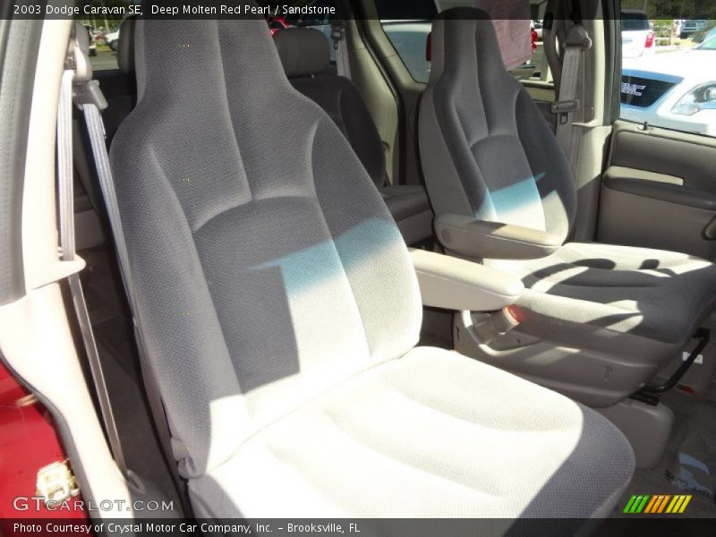 Deep Molten Red Pearl / Sandstone 2003 Dodge Caravan SE