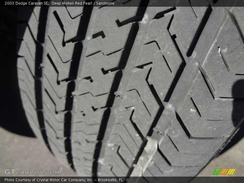 Deep Molten Red Pearl / Sandstone 2003 Dodge Caravan SE
