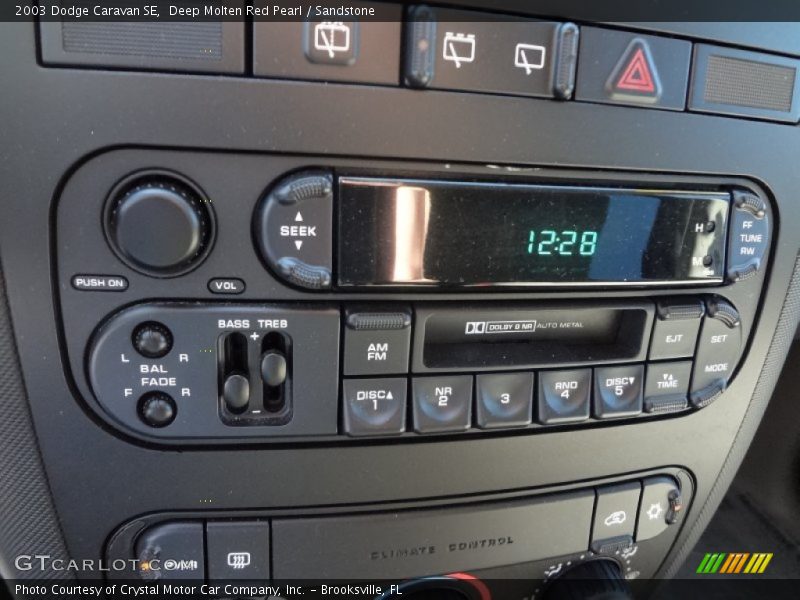 Deep Molten Red Pearl / Sandstone 2003 Dodge Caravan SE